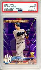 Aaron Judge [Gray Jersey Purple] #1 Baseball Cards 2018 Topps Prices
