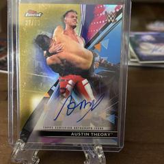 Austin Theory [Gold] #RA-AT Wrestling Cards 2021 Topps Finest WWE Roster Autographs Prices