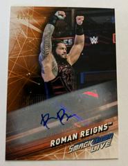 Roman Reigns [Orange] Wrestling Cards 2019 Topps WWE SmackDown Live Autographs Prices