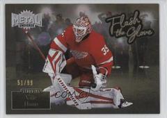 Ville Husso [Gold] Hockey Cards 2022 Skybox Metal Universe Flash the Glove Prices