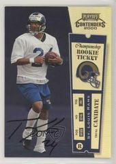 Trung Canidate [Championship Ticket Autograph] Football Cards 2000 Playoff Contenders Prices