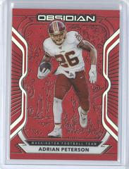 Adrian Peterson [Electric Etch Red Flood] #2 Football Cards 2020 Panini Obsidian Prices