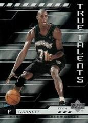 Kevin Garnett Basketball Cards 2000 Upper Deck True Talents Prices