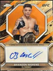 Brandon Moreno [Orange Refractor] #MOC-BMO Ufc Cards 2024 Topps Chrome UFC Marks of Champions Autograph Prices