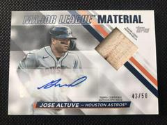 Jose Altuve Baseball Cards 2024 Topps Major League Material Autograph Prices