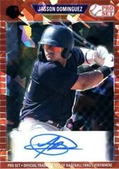 Jasson Dominguez [Red] #PS-JD1 Baseball Cards 2021 Pro Set Autographs Prices