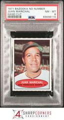Juan Marichal [Hand Cut] Baseball Cards 1971 Bazooka No Number Prices