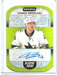 Thomas Bordeleau Hockey Cards 2022 Upper Deck Synergy Rink Ink Rookie Autographs Prices