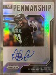 Fernando Tatis Jr. [Silver Prizm] #PP-FT Baseball Cards 2022 Panini Prizm Pro Penmanship Autographs Prices