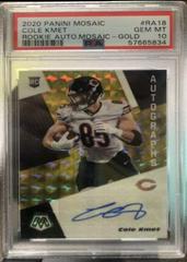 Cole Kmet [Gold] Football Cards 2020 Panini Mosaic Rookie Autographs Prices