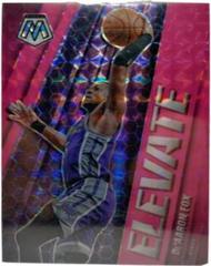 De'Aaron Fox [Pink Fluorescent] Basketball Cards 2020 Panini Mosaic Elevate Prices