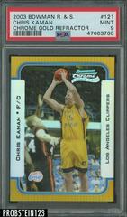 Chris Kaman [Chrome Gold Refractor] Basketball Cards 2003 Bowman Prices