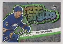 Tage Thompson [Platinum] #FS-11 Hockey Cards 2022 Upper Deck Freestyles Prices