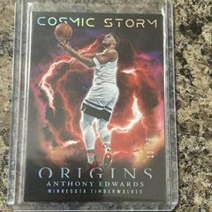 Anthony Edwards [Red] #13 Basketball Cards 2023 Panini Origins Cosmic Storm Prices
