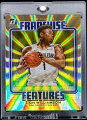 Zion Williamson [Yellow Laser] #19 Basketball Cards 2020 Donruss Franchise Features Prices