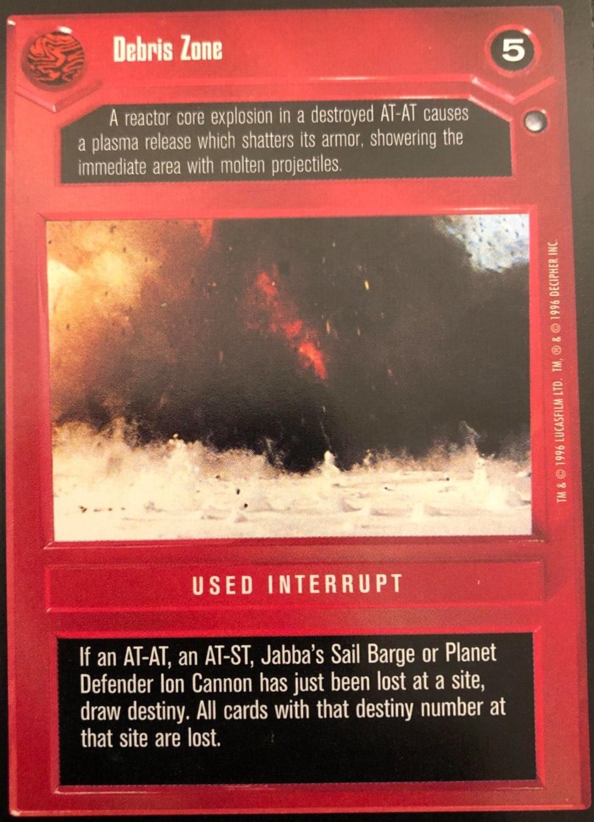 Debris Zone [Limited] Star Wars CCG Hoth