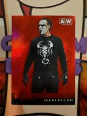 Sting [Precious Metal Gems Red] #62 Wrestling Cards 2022 SkyBox Metal Universe AEW Prices