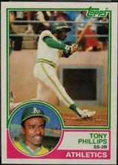 Tony Phillips Baseball Cards 1983 Topps Traded Prices