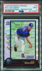 Roy Halladay [Refractor] #75 Baseball Cards 1998 Bowman Chrome International Prices