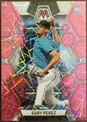 Eury Perez [Pink Velocity] Baseball Cards 2023 Panini Chronicles Mosaic Prices