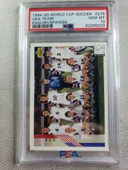 USA Team [English, Spanish] #275 Soccer Cards 1994 Upper Deck World Cup Soccer Prices