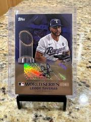 Leody Taveras [Gold] Baseball Cards 2024 Topps World Series Champion Autograph Prices