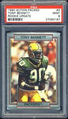 Tony Bennett #4 Football Cards 1990 Action Packed Rookie Update Prices