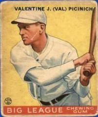 Val Picinich Baseball Cards 1933 Goudey Prices