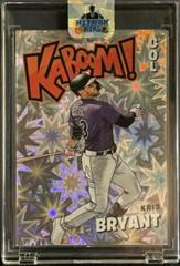 Kris Bryant #K-KB Baseball Cards 2022 Panini Absolute Kaboom Prices