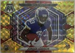 Jordan Addison [Choice Fusion Red Yellow] #ND-14 Football Cards 2023 Panini Mosaic NFL Debut Prices