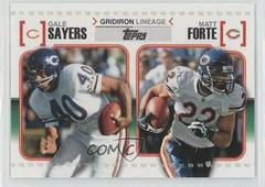 Gale Sayers, Matt Forte #GL-SF Football Cards 2010 Topps Gridiron Lineage Prices