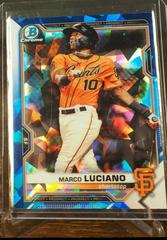 Marco Luciano [Yellow Refractor] #BCP-8 Baseball Cards 2021 Bowman Sapphire Prices