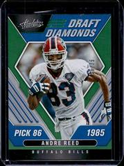 Andre Reed [Spectrum Green] #DD-5 Football Cards 2022 Panini Absolute Draft Diamonds Prices