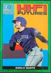 Noelvi Marte [Green Refractor Mega Box Mojo] #HIFI-9 Baseball Cards 2022 Bowman Hi Fi Futures Prices