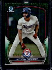 Anthony Gutierrez [Green Grass] Baseball Cards 2023 Bowman Draft Chrome Prices