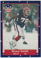 Bruce Smith #4 Football Cards 1991 Fleer Stars and Stripes Prices