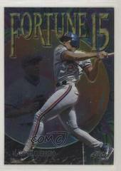 Vladimir Guerrero Baseball Cards 1999 Topps Chrome Fortune 15 Prices