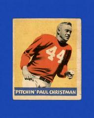 Paul Christman Football Cards 1949 Leaf Prices