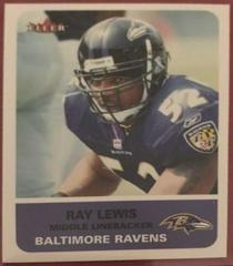 Ray Lewis [Mini] #7 Football Cards 2002 Fleer Prices