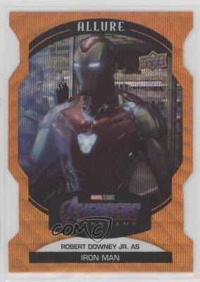 Robert Downey Jr. as Iron Man [Orange Die Cut] #100 Marvel 2022 Allure