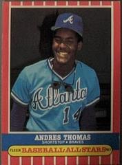 Andres Thomas Baseball Cards 1987 Fleer Baseball All Stars Prices
