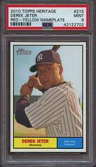 Derek Jeter [Red Yellow Nameplate] #215 Baseball Cards 2010 Topps Heritage Prices