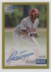 Johan Rojas [Gold] Baseball Cards 2021 Bowman Heritage Chrome Prospect Autographs Prices