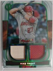 Mike Trout [Green] #DR-MT Baseball Cards 2022 Topps Tribute Dual Relics Prices