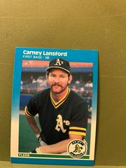 Carney Lansford #397 Baseball Cards 1987 Fleer Prices