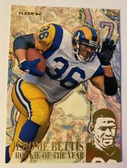 Jerome Bettis #9 Football Cards 1994 Fleer Jerome Bettis Rookie of the Year Prices