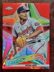 Josiah Gray [Red] Baseball Cards 2022 Topps Chrome Logofractor Future Stars Prices