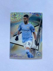 Riyad Mahrez [Speckle Refractor] Soccer Cards 2020 Topps Finest UEFA Champions League Prices