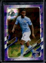 Raheem Sterling [Purple] Soccer Cards 2020 Topps Chrome UEFA Champions League Sapphire Prices