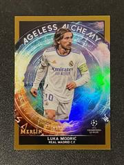Luka Modric [Gold] #AA-16 Soccer Cards 2021 Topps Merlin Chrome UEFA Ageless Alchemy Prices